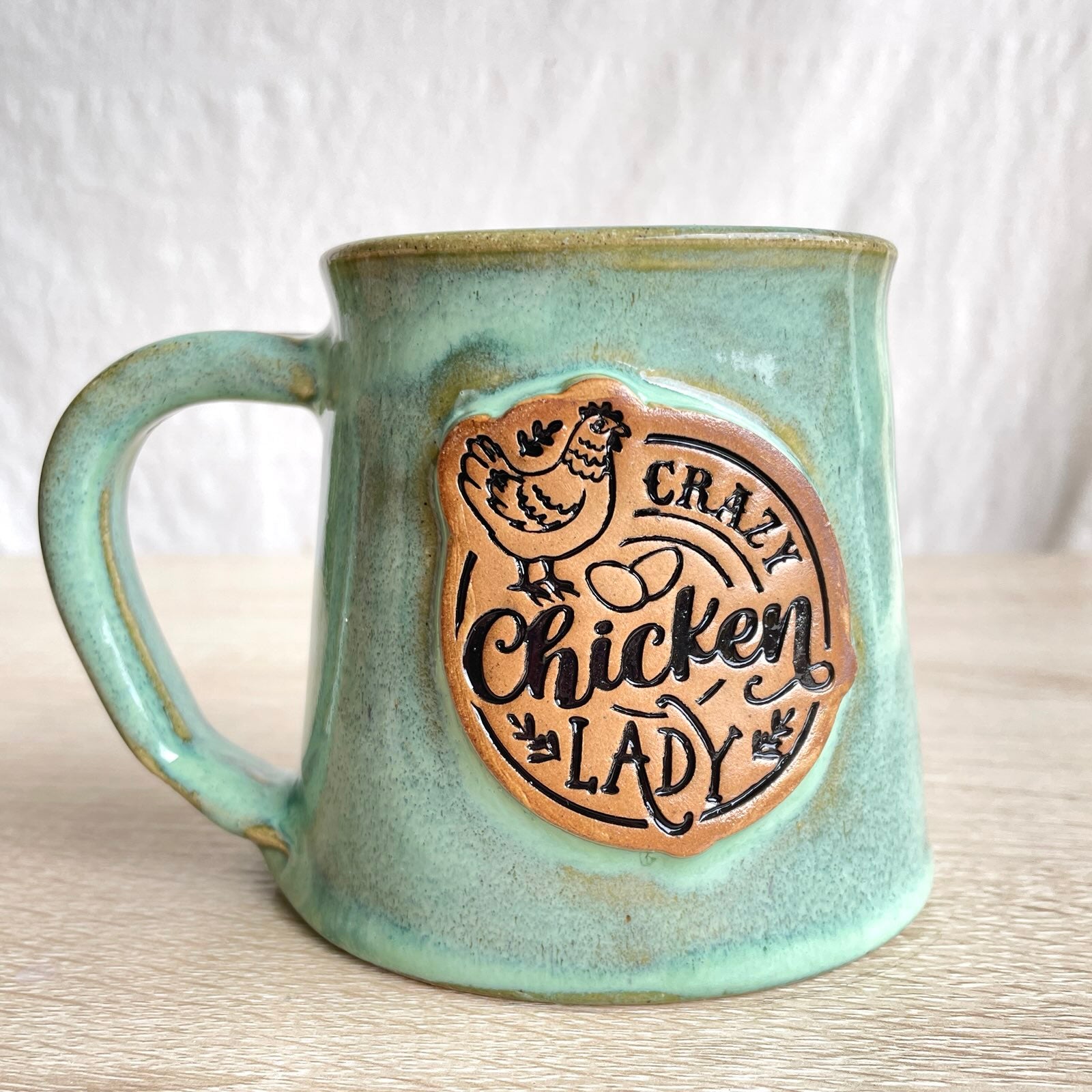 14 oz Crazy Chicken Lady Mug – Faeble Ceramics