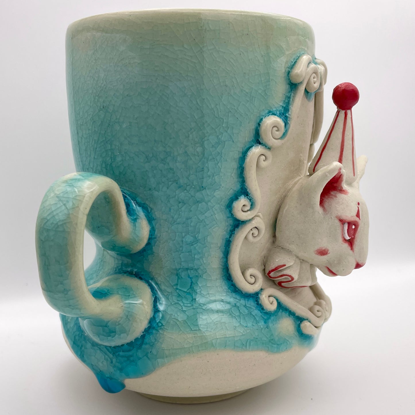 16oz Clown Cat Mug
