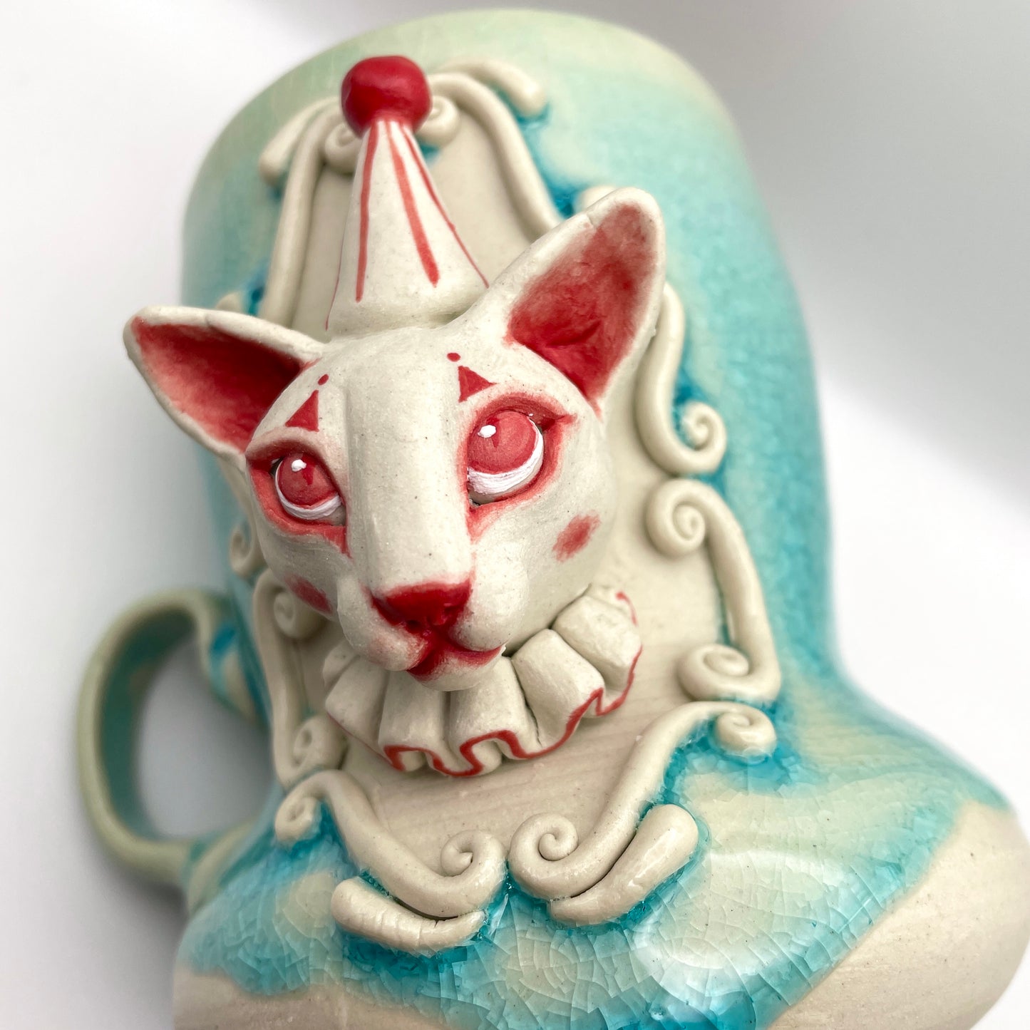 16oz Clown Cat Mug