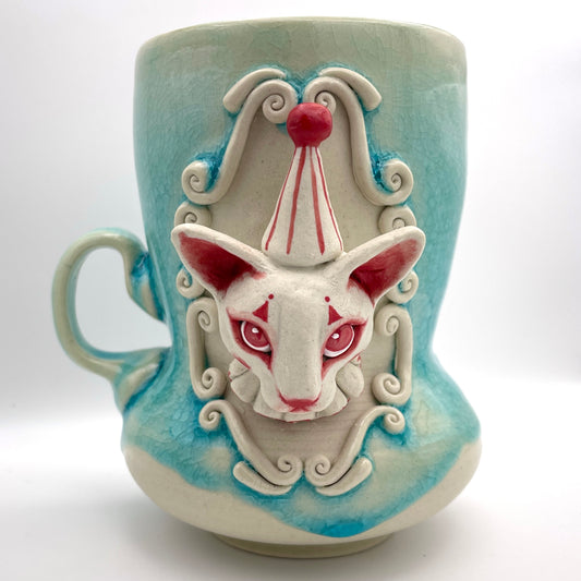 16oz Clown Cat Mug