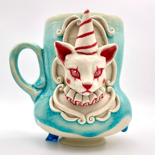 12oz Clown Cat Mug